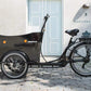 Amcargobikes Deluxe Tadpole Cargo Electric Tricycle - Black - AmpTrek