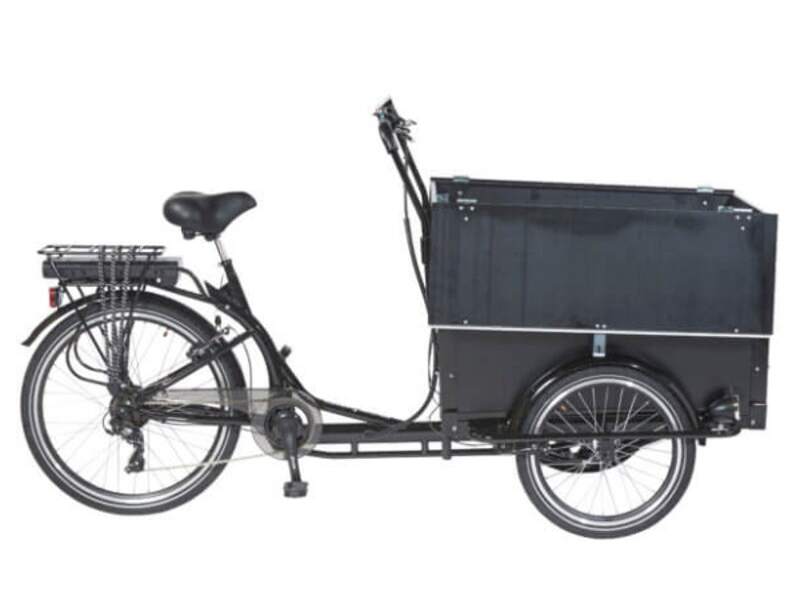 Amcargobikes Workman 2 - Cargo Electric Tricycle - Black - AmpTrek