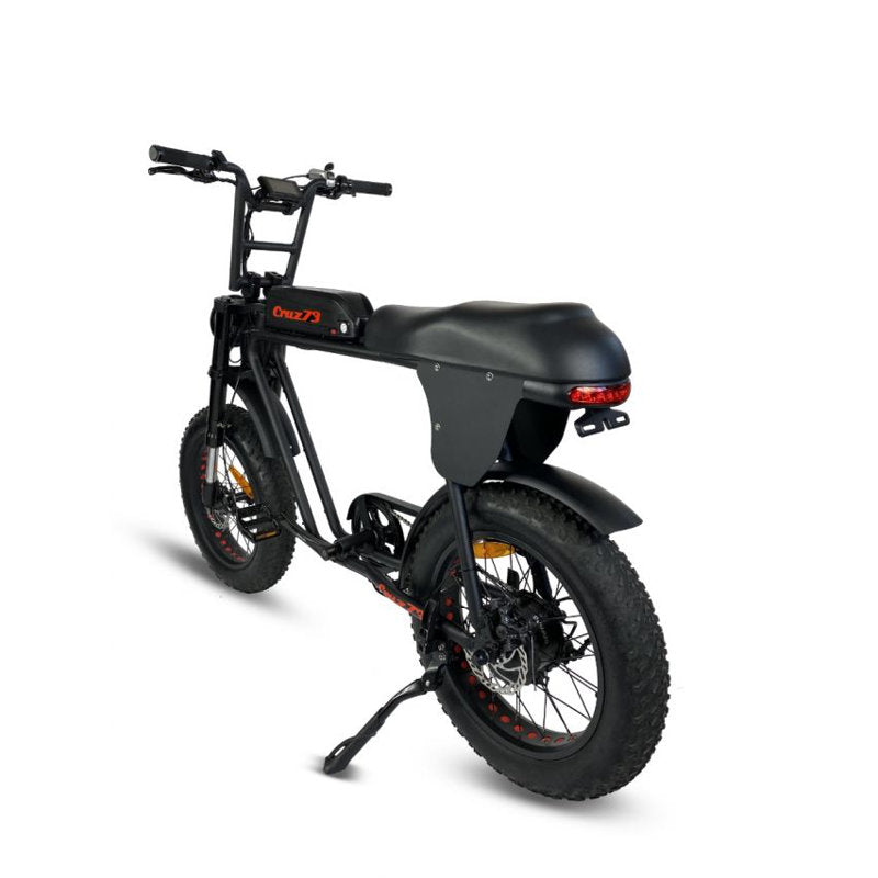 Cruz73 Retro (PRO VERSION) Electric Bike - Black - 250W - AmpTrek