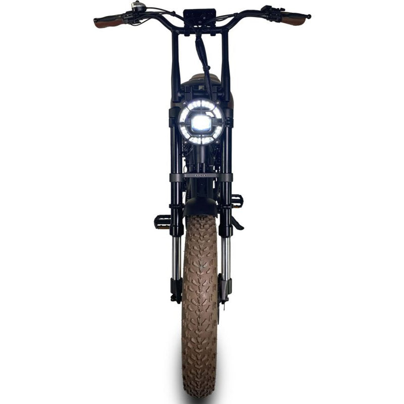 Cruz73 Retro (MARNER SPECIAL EDITION) Electric Bike - Black / Khaki - 750W - AmpTrek