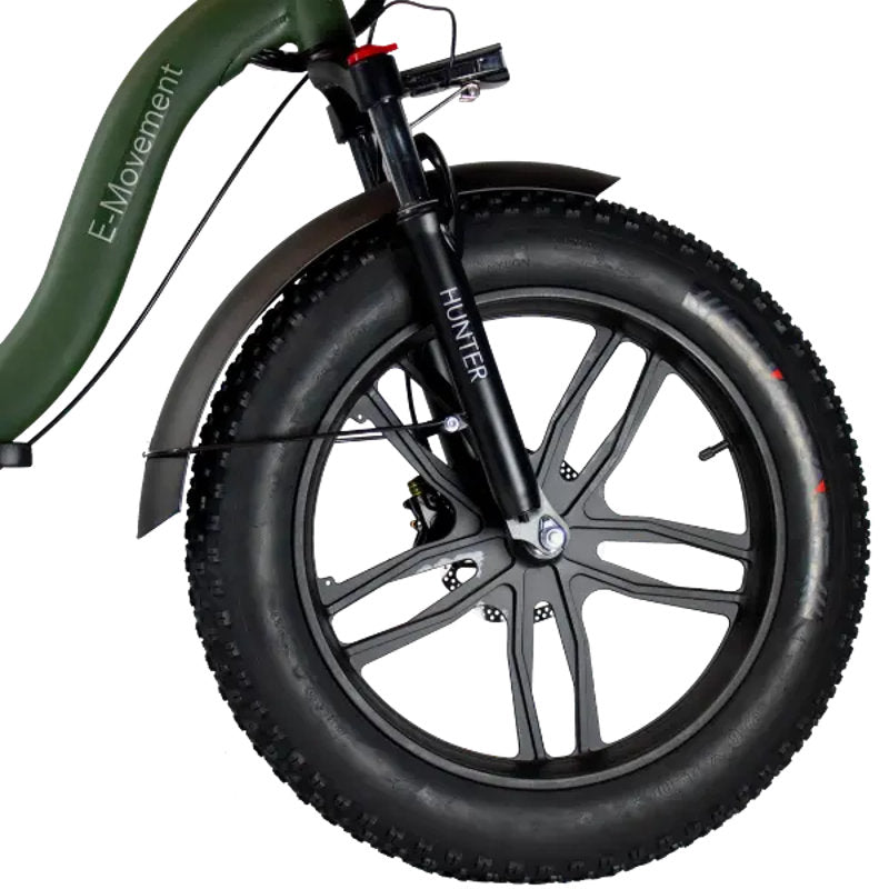 E-Movement Hunter Extreme – Step-Through Folding Fat Tyre Electric Bike - AmpTrek