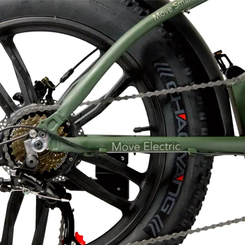E-Movement Hunter Extreme – Step-Through Folding Fat Tyre Electric Bike - AmpTrek