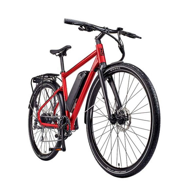 Ezego Commute EX - Gents Electric Bike - 250W Red - AmpTrek