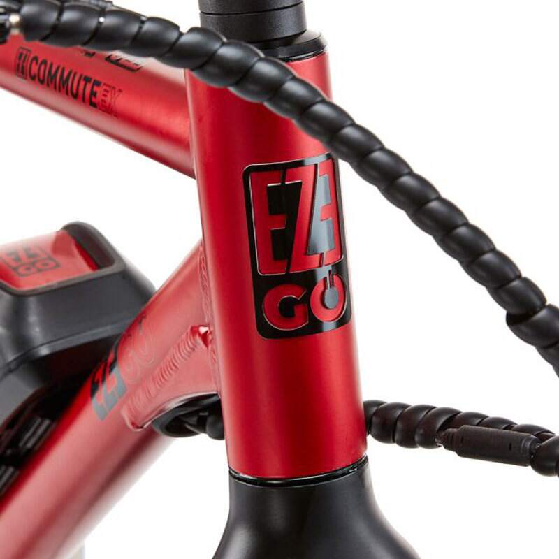 Ezego Commute EX - Gents Electric Bike - 250W Red - AmpTrek