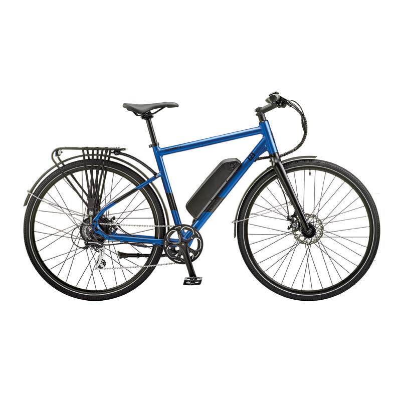 Ezego Commute EX SPECIAL EDITION - Gents Electric Bike - 250W Blue - AmpTrek