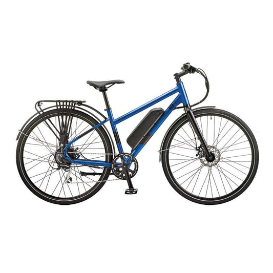 Ezego Commute EX SPECIAL EDITION - Unisex Electric Bike - 250W Blue - AmpTrek