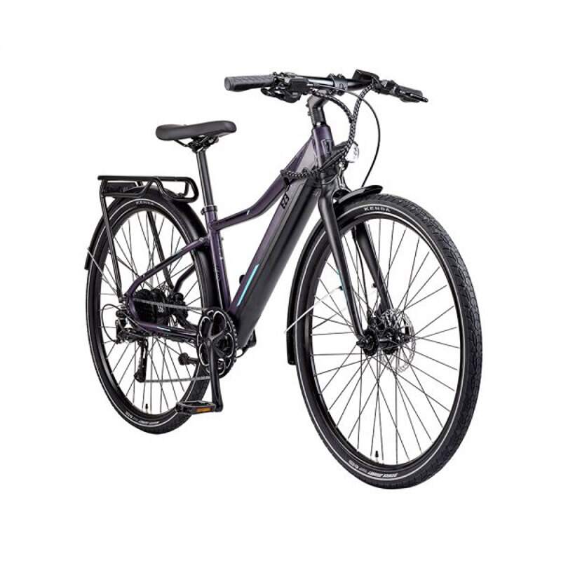 Ezego Commute INT - Unisex Electric Bike - 250W Purple - AmpTrek