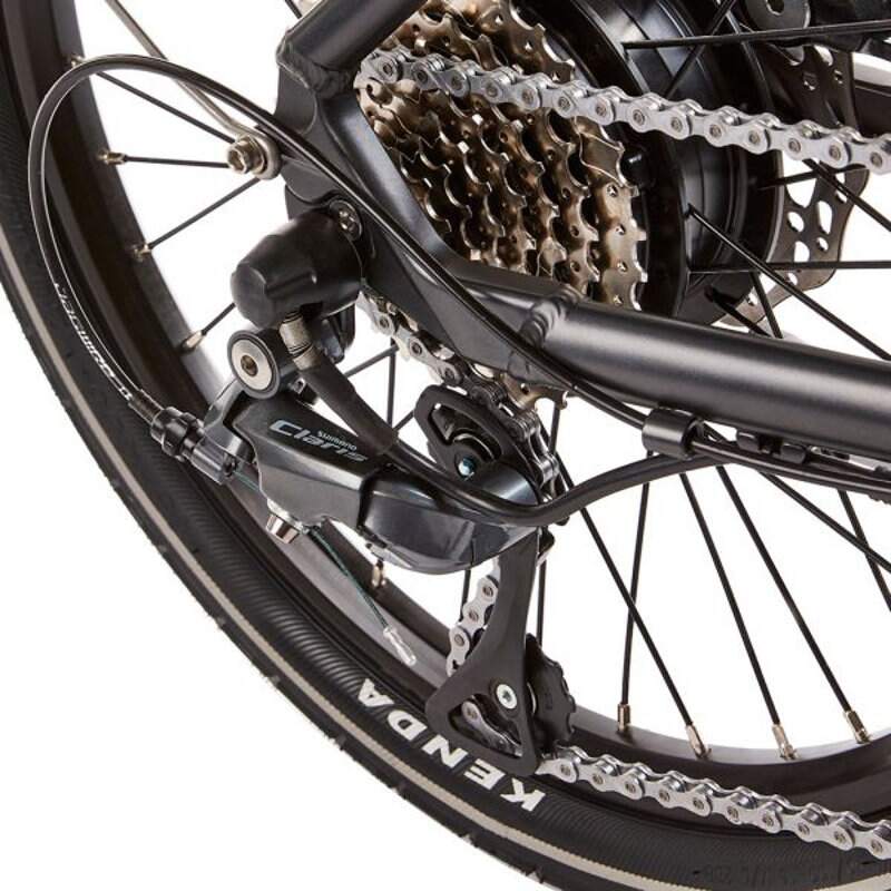 Ezego Fold LS - Folding Low Step Electric Bike - 250W Gunmetal Grey - AmpTrek