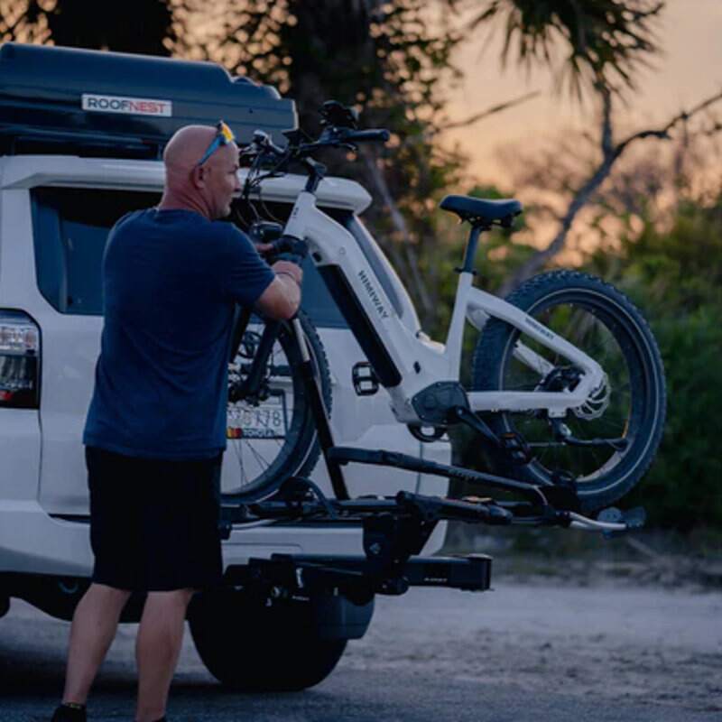 Himiway Zebra Step Thru - Premium All Terrain Long Range Fat Tyre Electric Bike - 250W White - AmpTrek