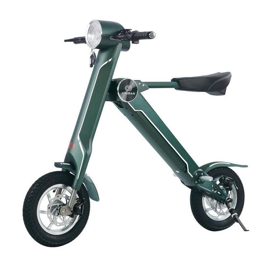 Cruzaa Pro LIMITED EDITION - Sit-down E-Scooter with Built-in Speakers & Bluetooth - Foldable - 350W - Magno Green - AmpTrek